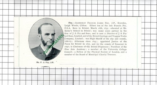 Francis james fry - james,